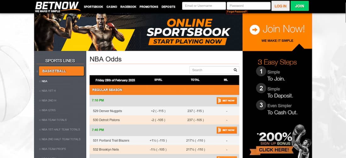 BetNow - top rated online sportsbook