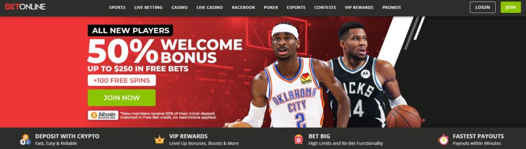 BetOnline - overall best online sportsbook in the US