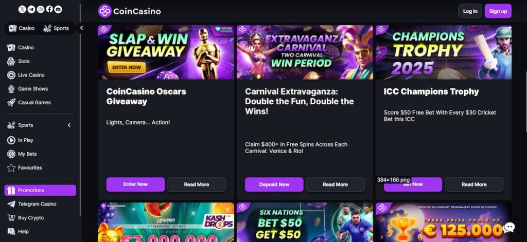 CoinCasino - one of the best brand new betting sites