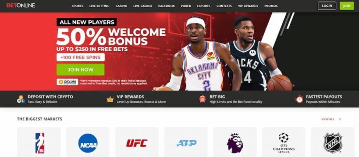 BetOnline - the best Georgia sports betting site